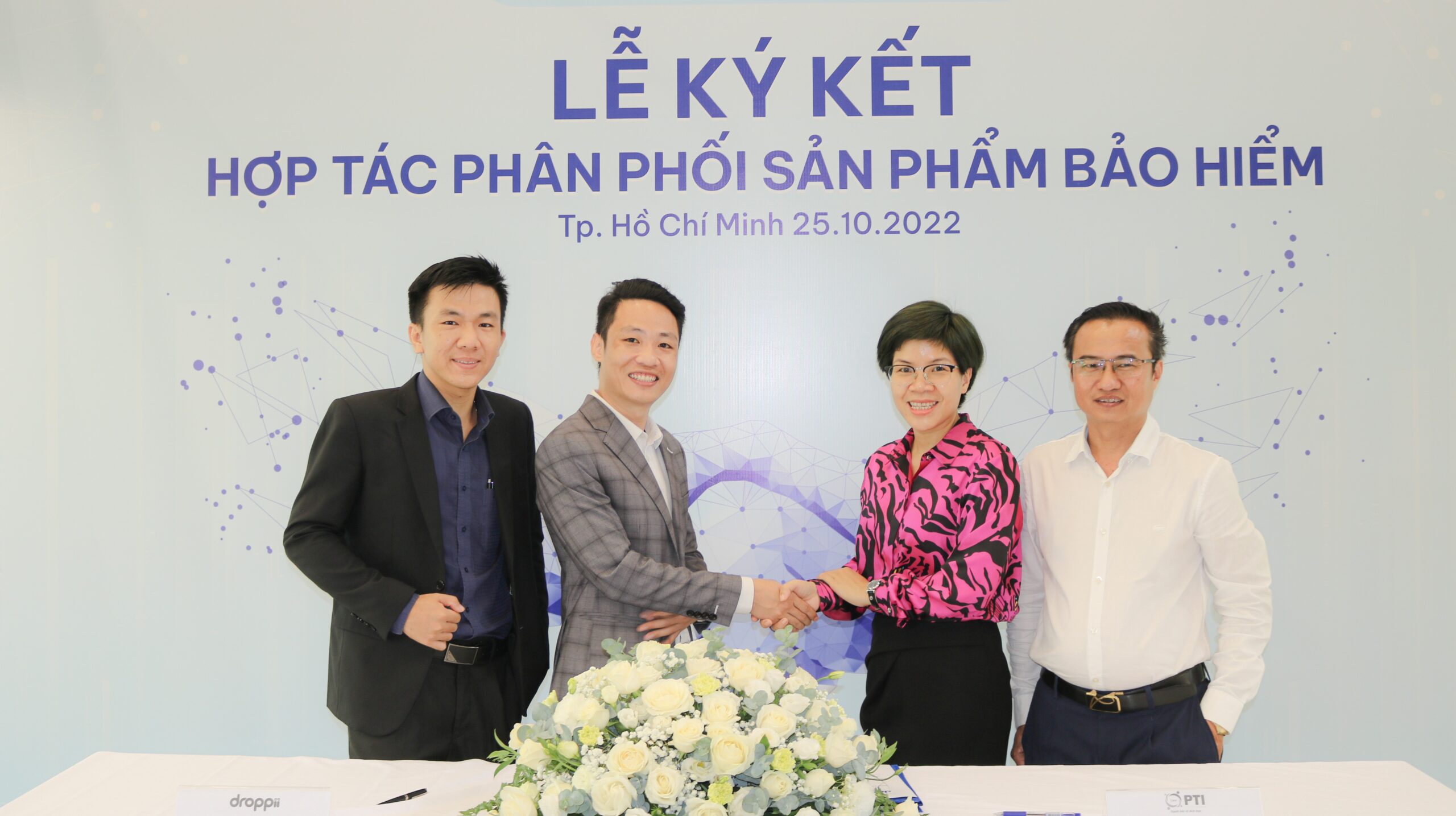 Droppii ky ket hop tac kinh doanh bao hiem voi PTI scaled - Tổng Kho MLM | Amway | Herbalife | Unicity | Droppii Biz