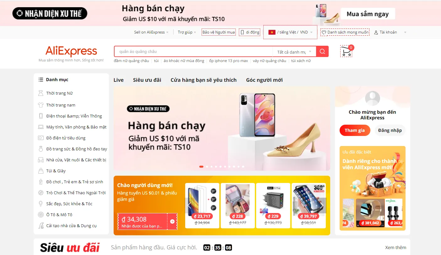TOP 14 mô hình Dropshipping Việt Nam và nước ngoài uy tín nhất 2023 32 AliExpress