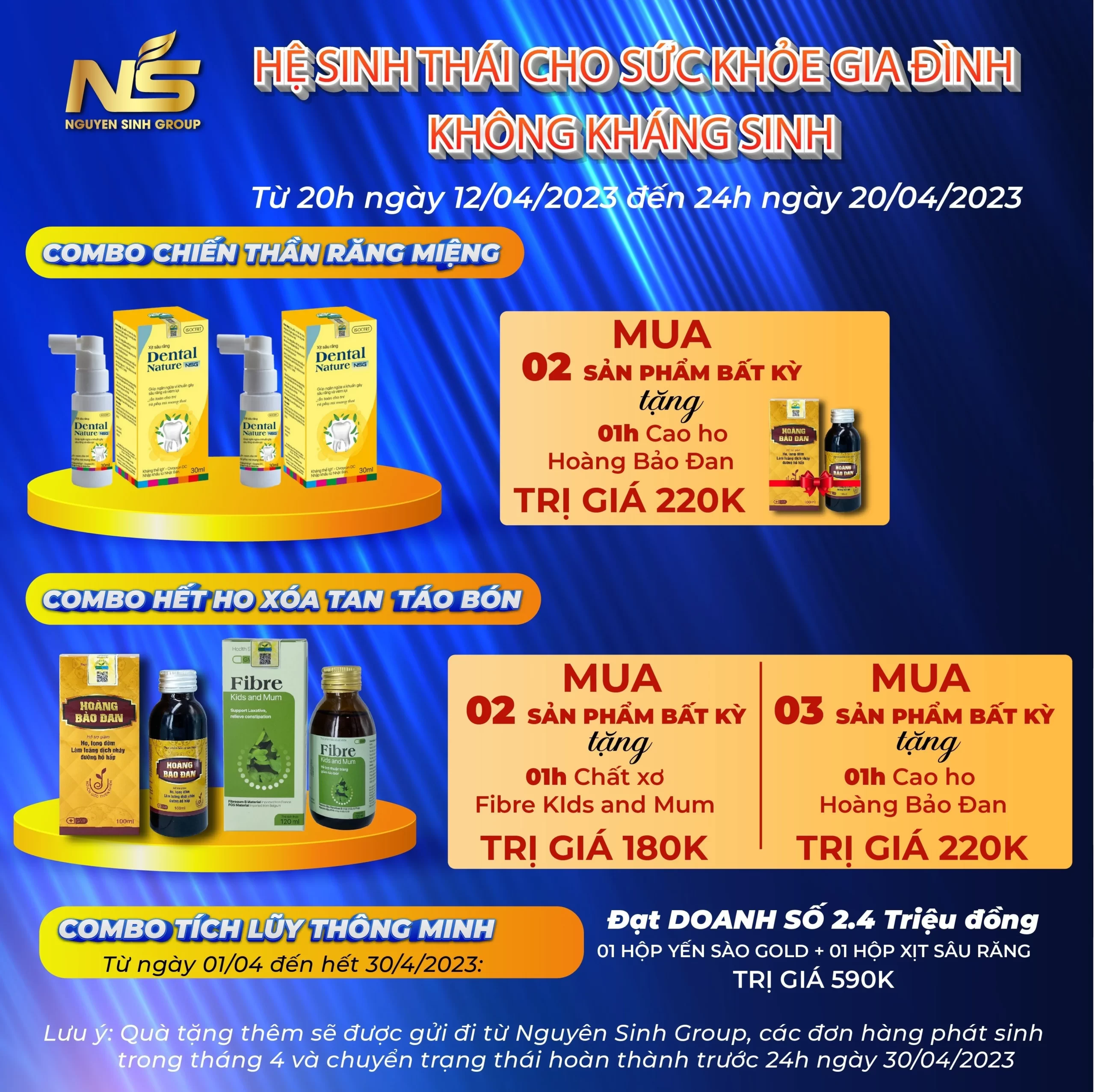 Khuyến mãi từ PDP Nguyên Sinh Group tháng 5/2023 7 Mua 3 sản phẩm bất kỳ tặng 01 Cao ho Hoàng Bảo Đan chính hãng giá rẻ - Droppii