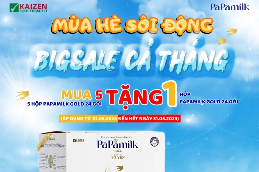 khuyến mãi Papamilk - khuyến mãi Vkaizen - khuyến mãi sữa papamilk chính hãng giá tốt - Droppii