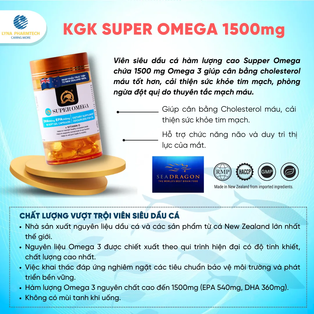 Về công ty Lyna Pharmtech - Công ty All Green Limited - Kiwi Golden Kiwi 26 KGK Super Omega 1500mg - Lyna Pharmtech