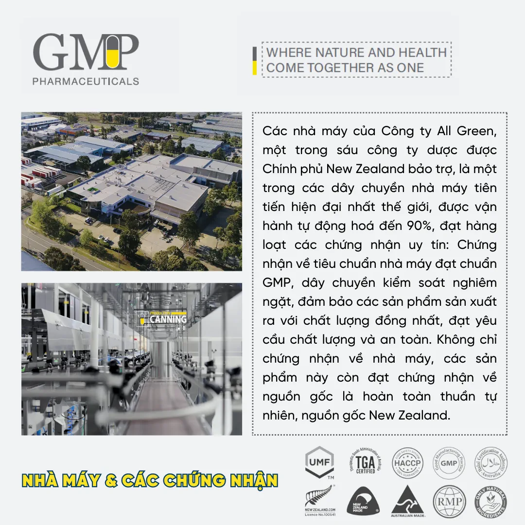 Về công ty Lyna Pharmtech - Công ty All Green Limited - Kiwi Golden Kiwi 23 Nhà máy và các chứng nhận của công ty All Green