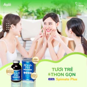 Viên Uống Hỗ Trợ Sức Khỏe Tảo Spimate Plus 1200 Viên